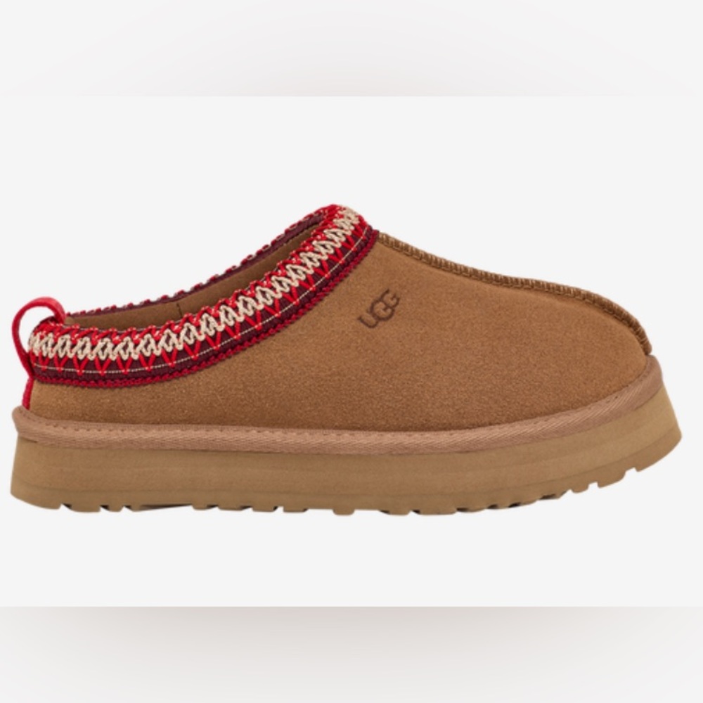 NWT UGG Tazz Slippers Chestnut Size Big Kids 3